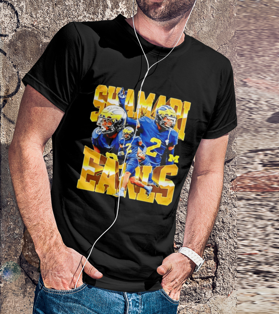Shamari Earls 2 Michigan Wolverines NCAA Football Player Sports Fan Gear T-Shirt