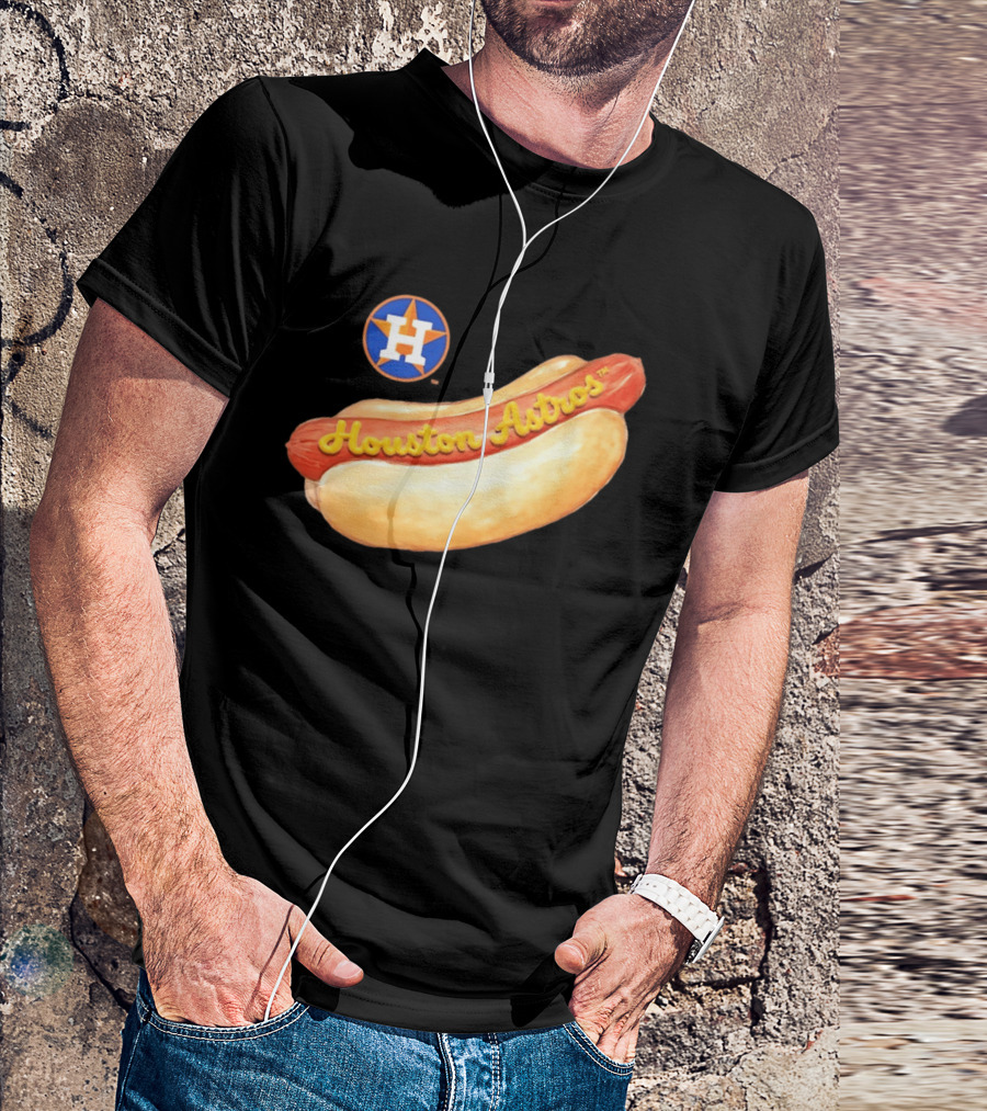 Houston Astros Hot Dog MLB 2026 Season Fan T-Shirt