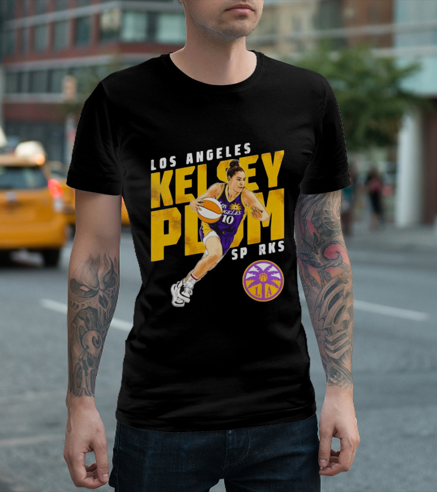 Los Angeles Kelsey Plum Sparks SP RKS 10 Basketball Player T-Shirt