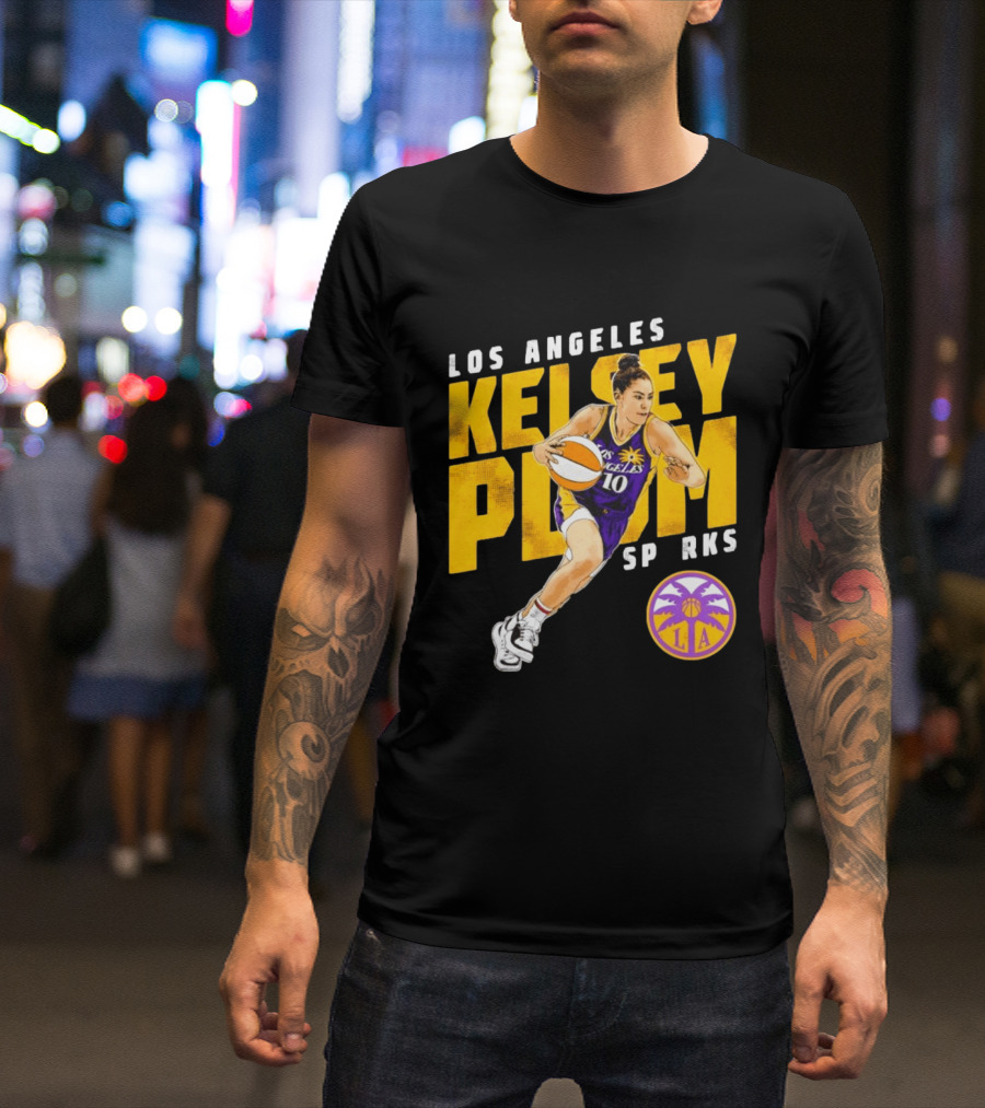 Los Angeles Kelsey Plum Sparks SP RKS 10 Basketball Player T-Shirt