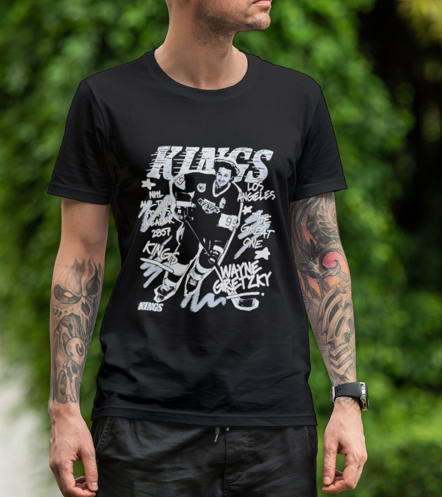 Los Angeles Kings Wayne Gretzky NHL All Time Points Leader Hockey Legend T-Shirt