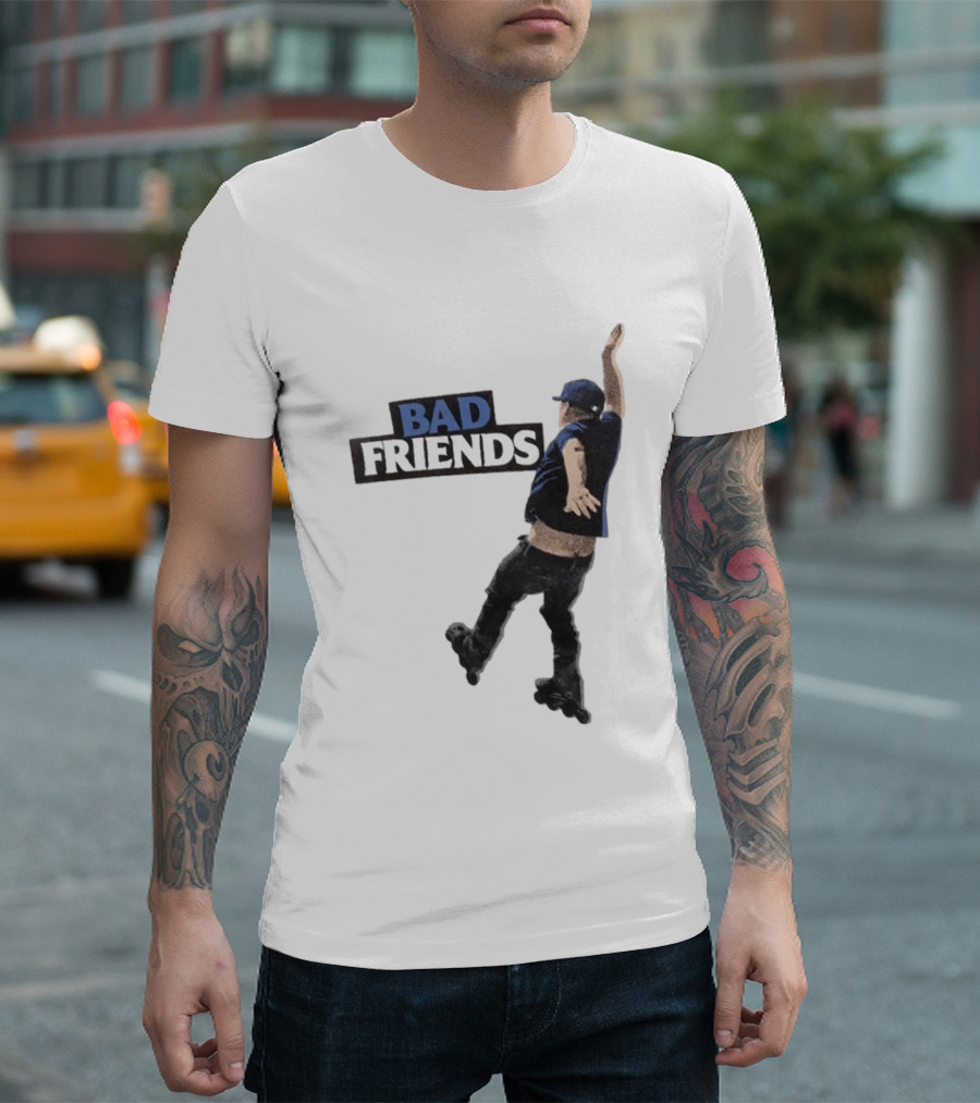 Bad Friends Bobby Roller Skating Fall T-Shirt