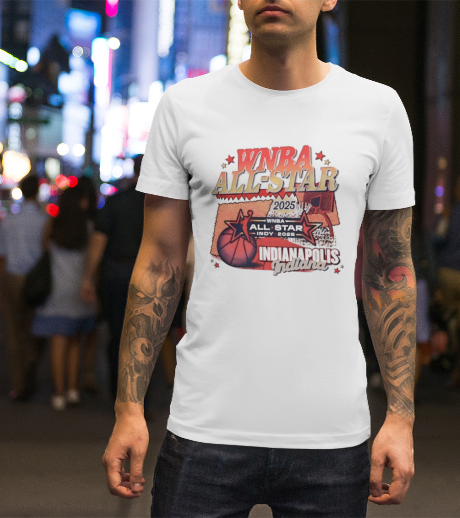 WNBA All Star 2025 Indianapolis Indy Basketball Game Indiana Fever T-Shirt