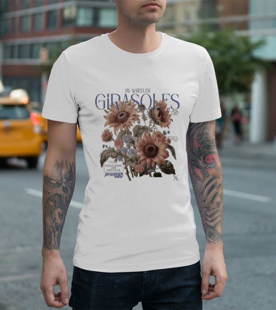 Jay Wheeler Girasoles Sunflowers Botanical T-Shirt