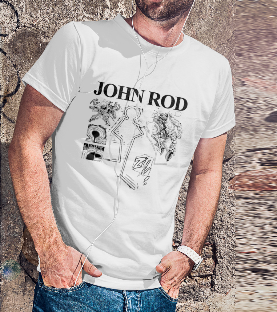 John Rod Abstract Figures And Faces T-Shirt