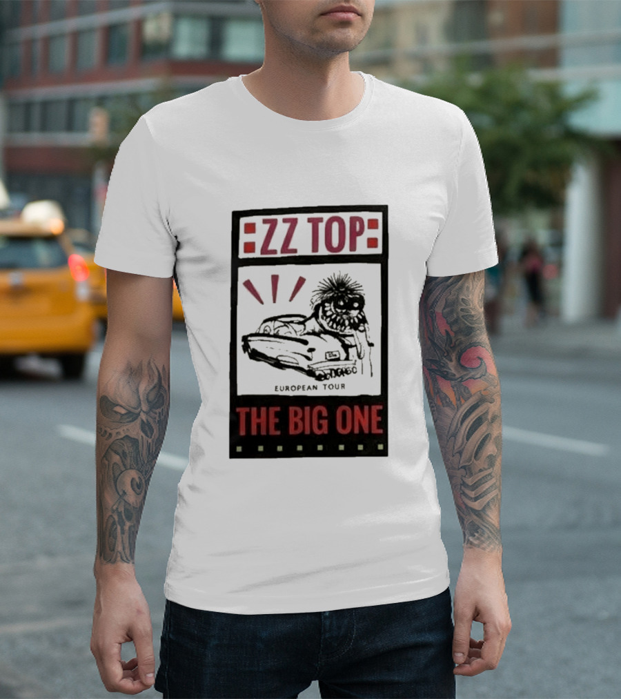 ZZ Top The Big One European Tour Poble Espanyol Barcelona Spain July 19 2026 T-Shirt