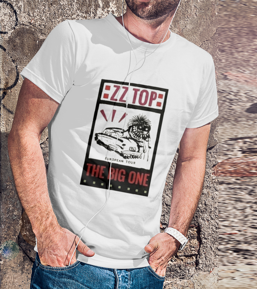 ZZ Top The Big One European Tour Poble Espanyol Barcelona Spain July 19 2026 T-Shirt