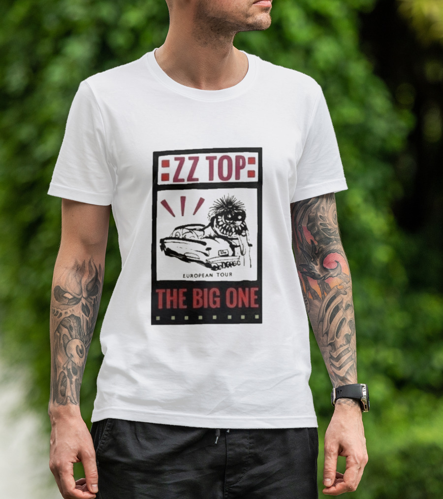 ZZ Top The Big One European Tour Poble Espanyol Barcelona Spain July 19 2026 T-Shirt