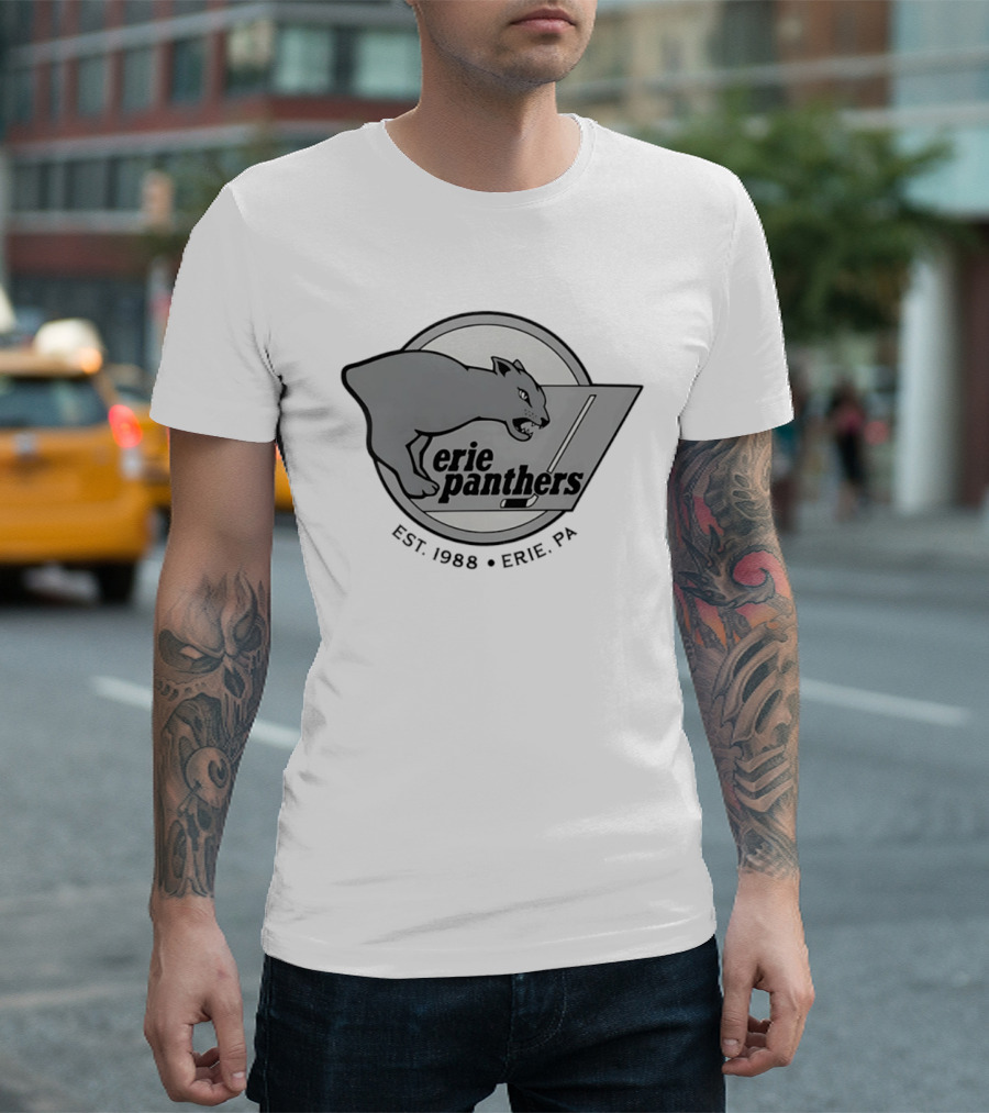 Erie Panthers Hockey Est. 1988 Erie PA Retro Team T-Shirt