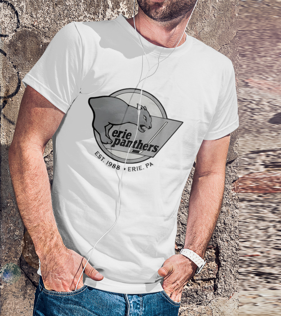 Erie Panthers Hockey Est. 1988 Erie PA Retro Team T-Shirt