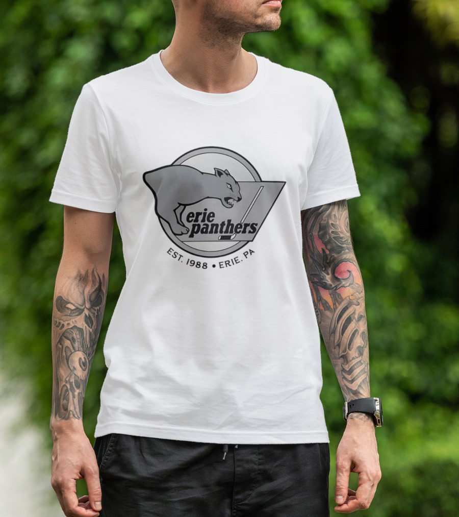 Erie Panthers Hockey Est. 1988 Erie PA Retro Team T-Shirt
