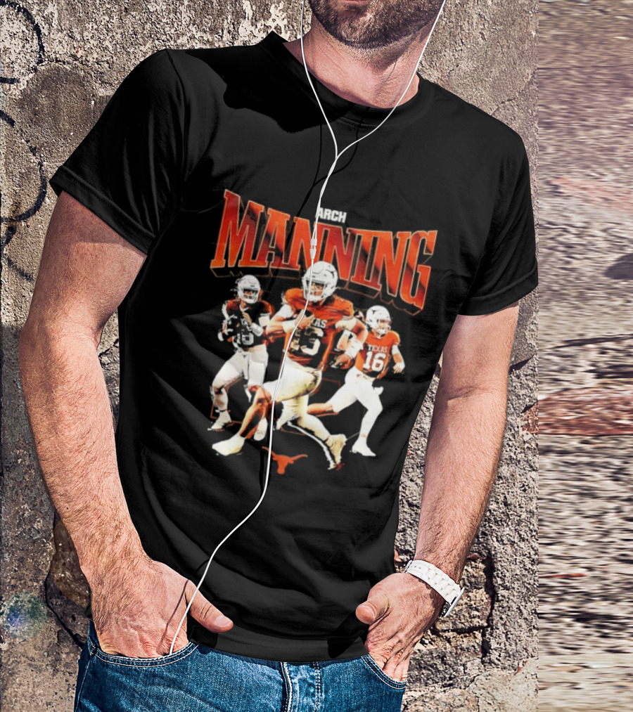 Arch Manning 16 Texas Longhorns NCAA Football Player Manning T-Shirt