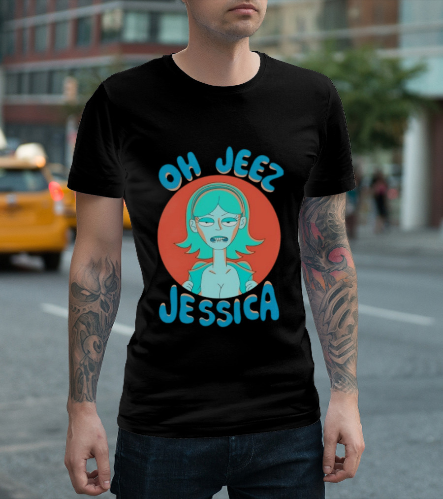 Oh Jeez Jessica Rick And Morty Adult Swim T-Shirt