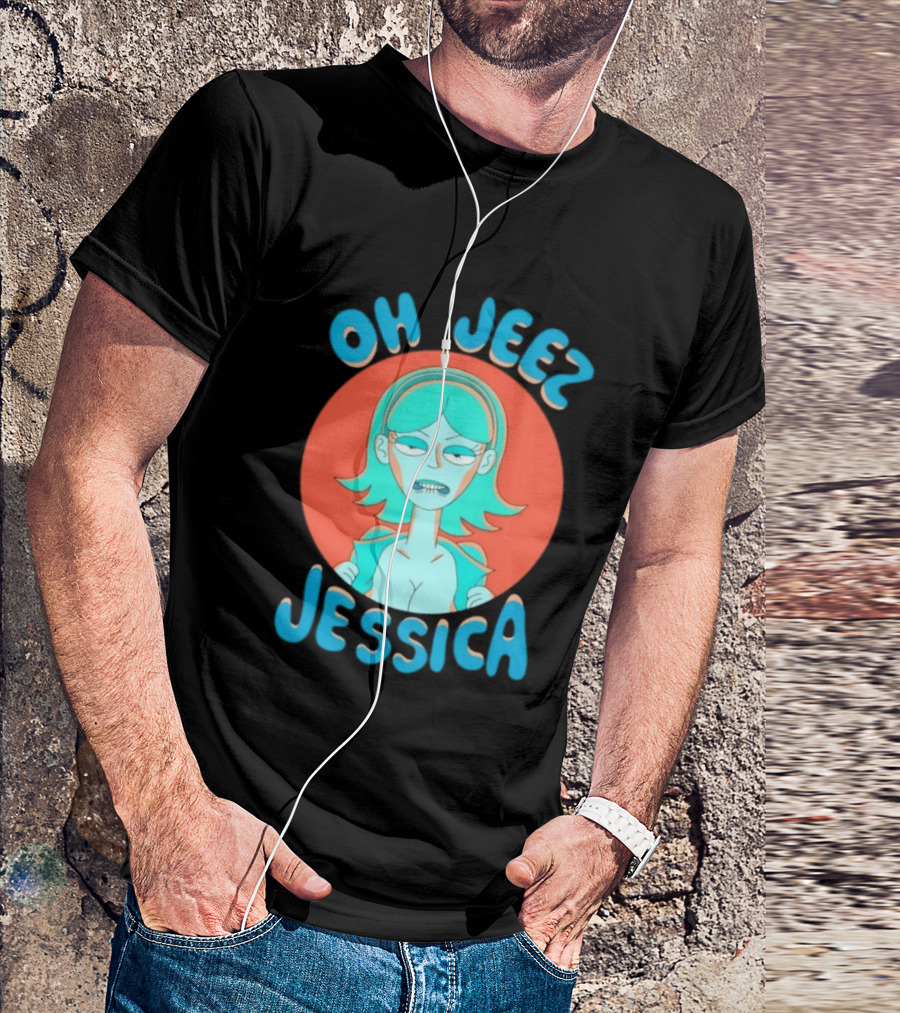 Oh Jeez Jessica Rick And Morty Adult Swim T-Shirt