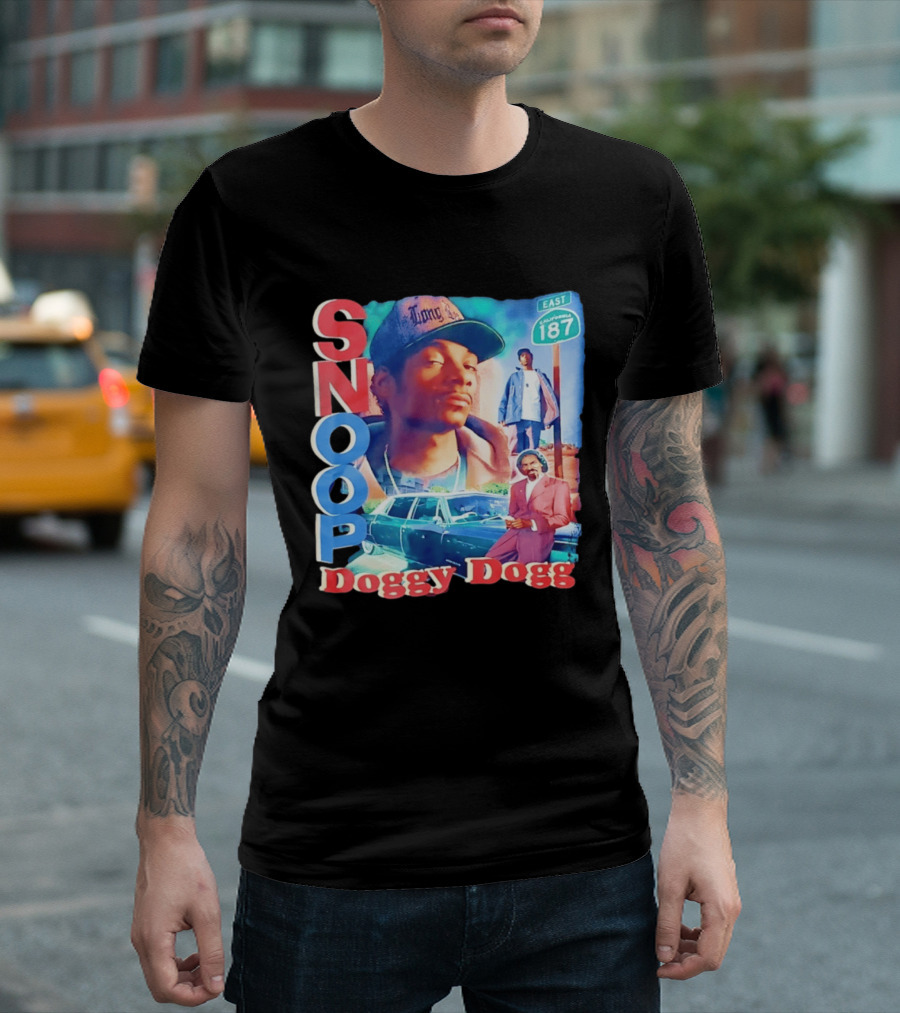 Snoop Doggy Dogg East California 187 Vintage Style Urban Fashion T-Shirt