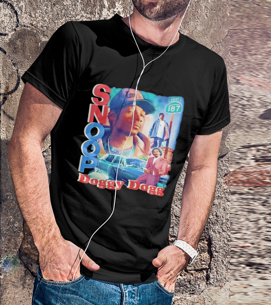 Snoop Doggy Dogg East California 187 Vintage Style Urban Fashion T-Shirt