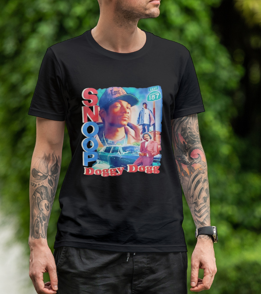 Snoop Doggy Dogg East California 187 Vintage Style Urban Fashion T-Shirt