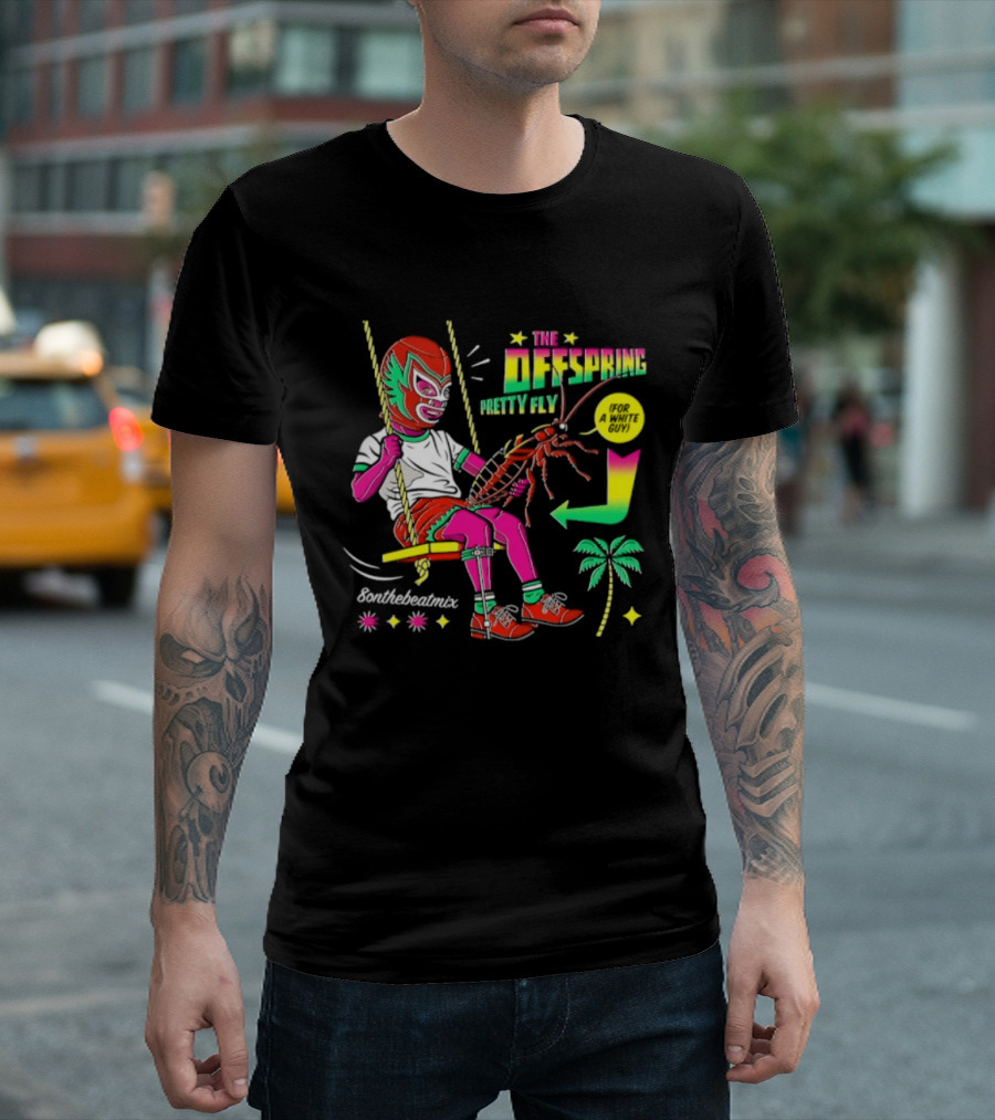 The Offspring Pretty Fly For A White Guy ButchTheButcher Luchador Swinging Lobster Tropical T-Shirt