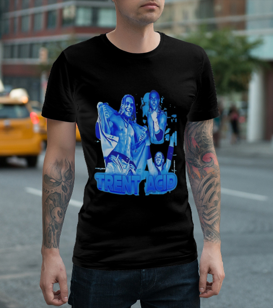 Trent Acid Wrestling Legend Blue Collage без буквы T-Shirt
