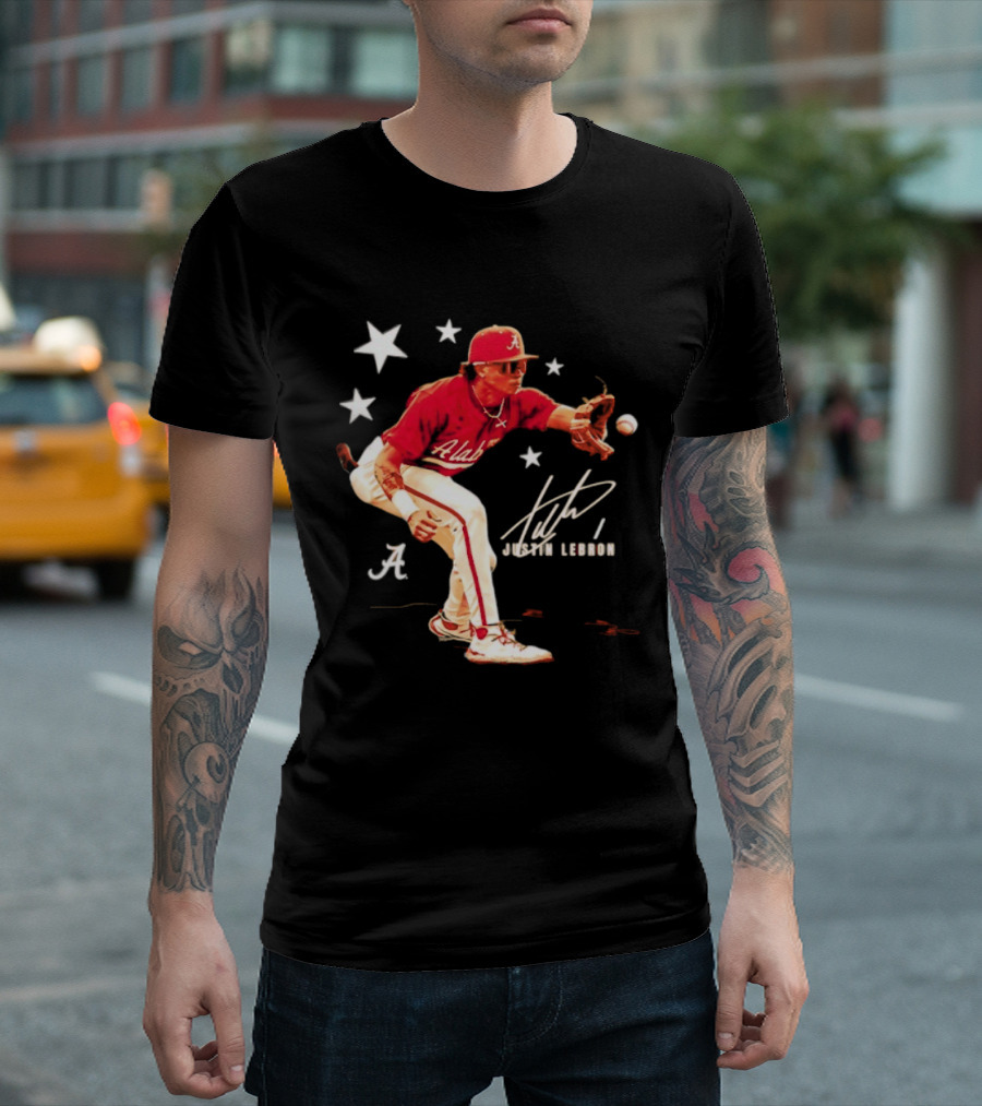 Alabama Crimson Tide NCAA Baseball Justin Lebron Signature T-Shirt