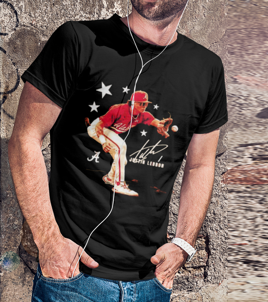 Alabama Crimson Tide NCAA Baseball Justin Lebron Signature T-Shirt