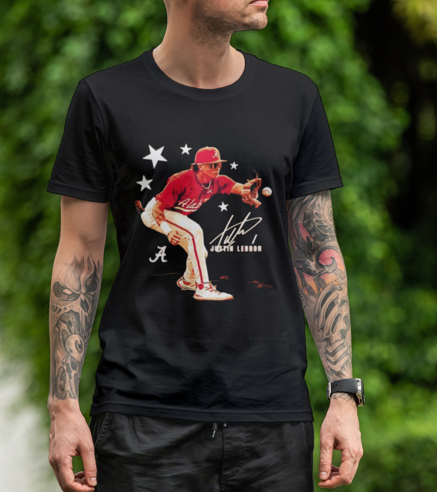 Alabama Crimson Tide NCAA Baseball Justin Lebron Signature T-Shirt
