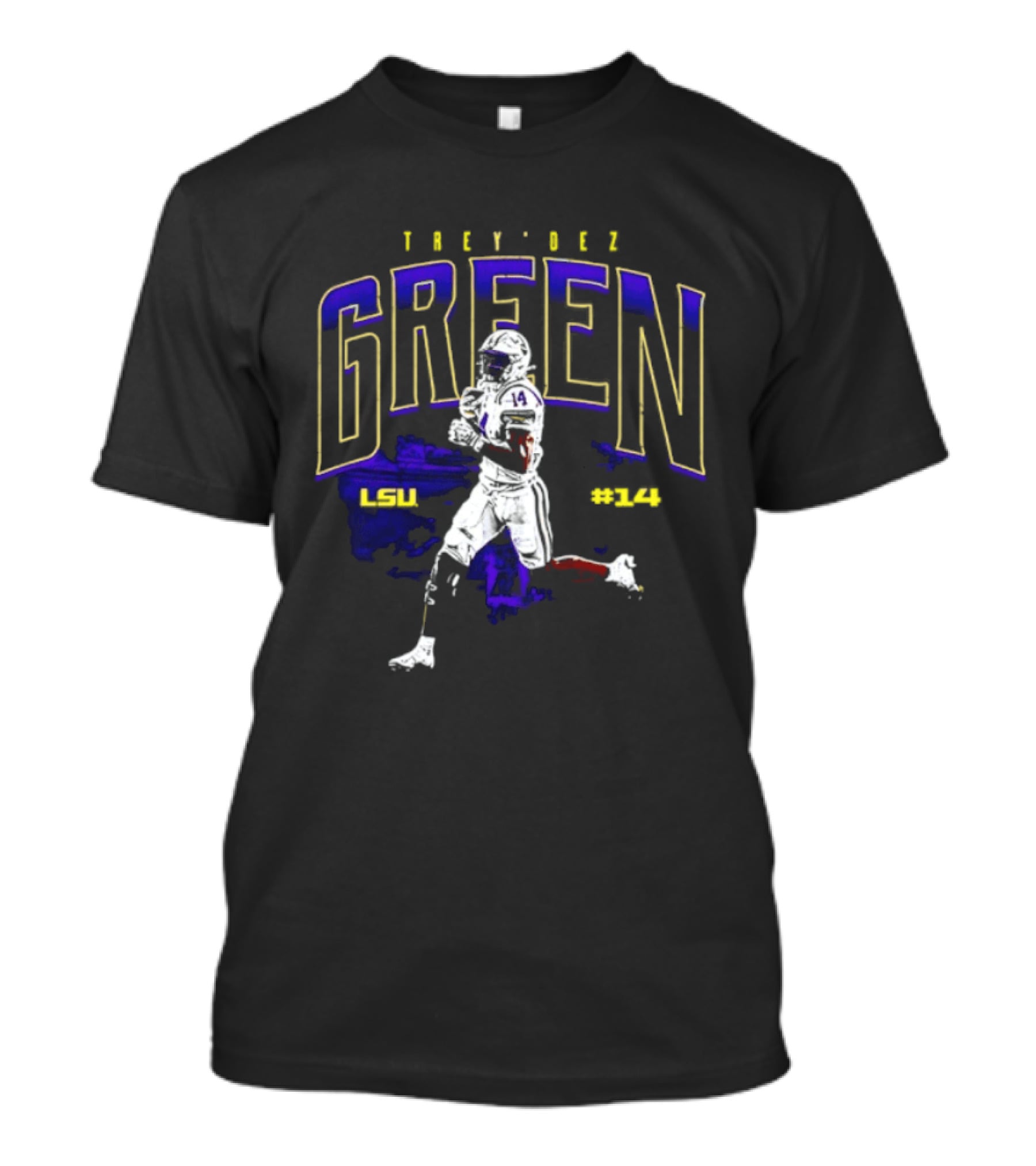 Trey'Dez Green 14 LSU Tigers Football LSU #34 T-Shirt