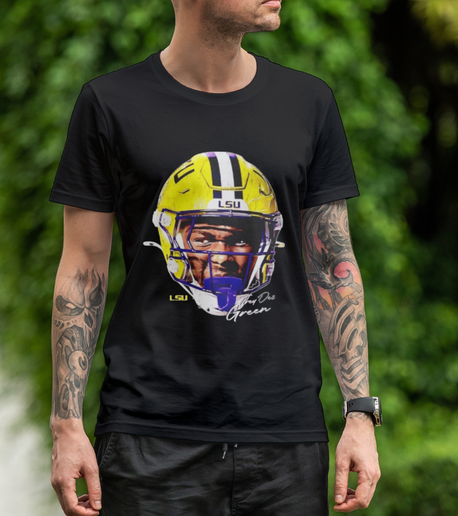 Trey'Dez Green LSU Tigers Football Helmet NCAA Sports T-Shirt