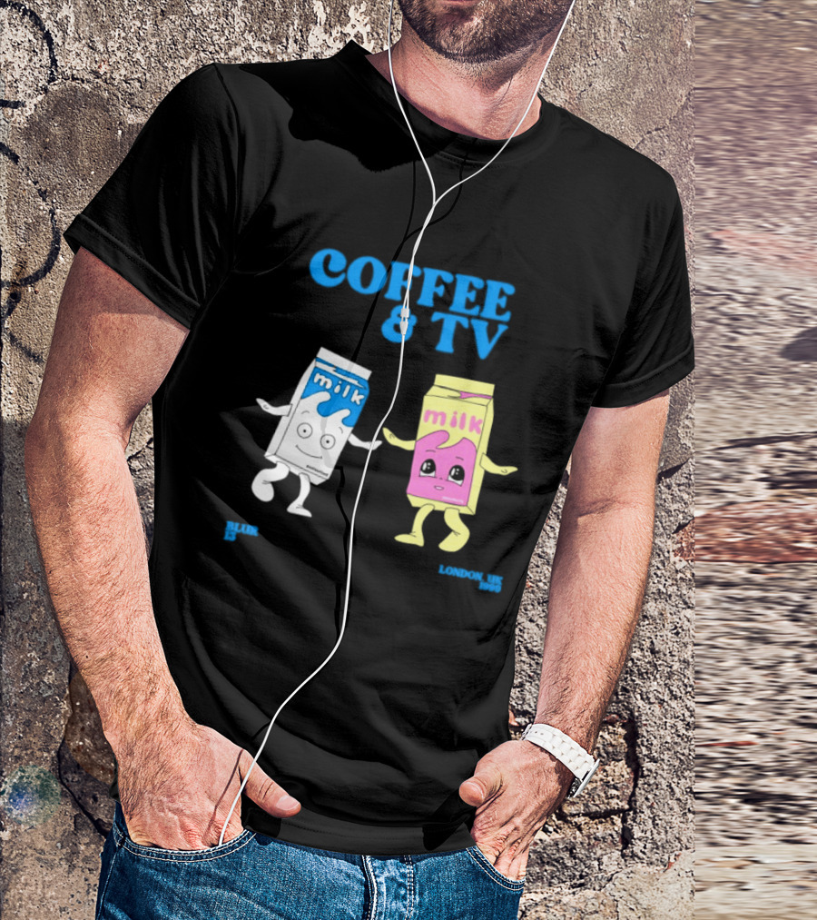 Blur Coffee & TV Milk Cartons 13 London UK 1999 Britpop T-Shirt