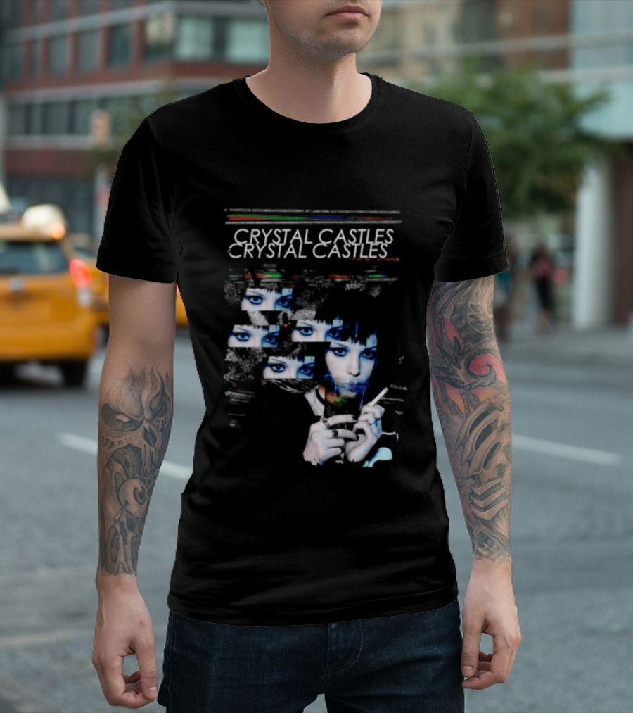 Crystal Castles Alice Glass Glitch T-Shirt