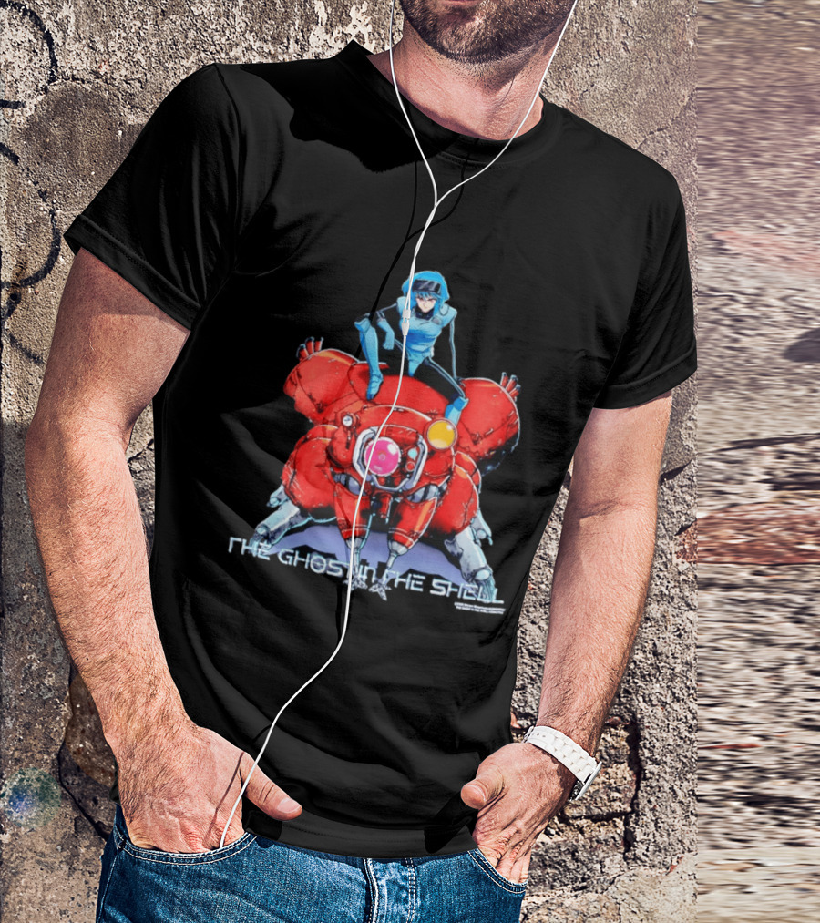 Motoko Kusanagi On Tachikoma The Ghost In The Shell Anime T-Shirt