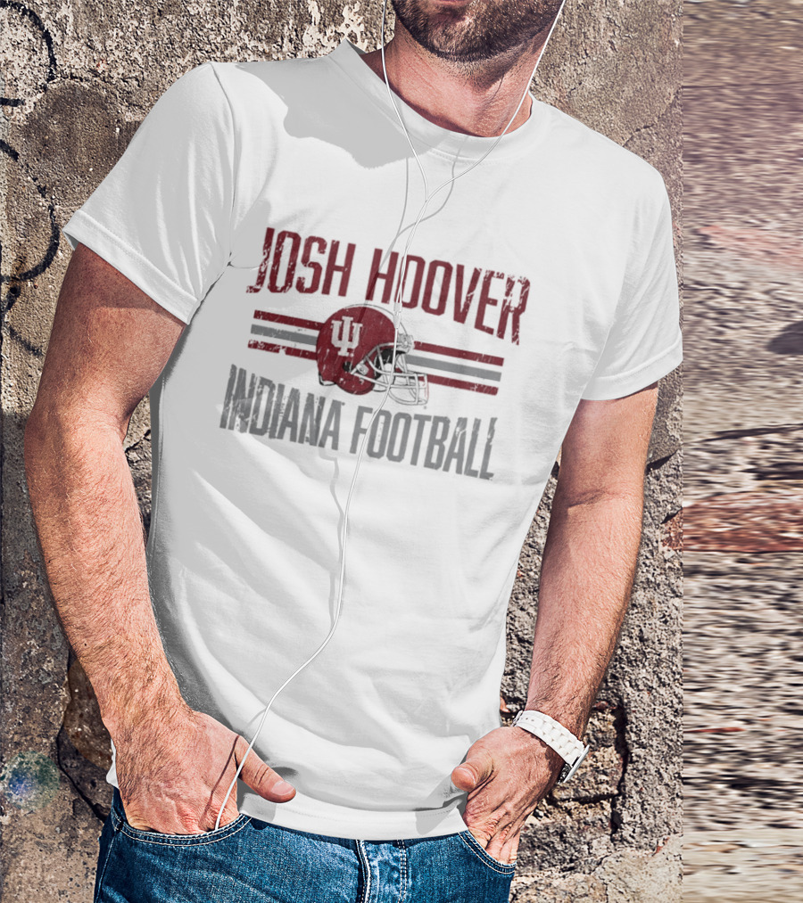 Josh Hoover Indiana Hoosiers Football NCAA Helmet Hero T-Shirt