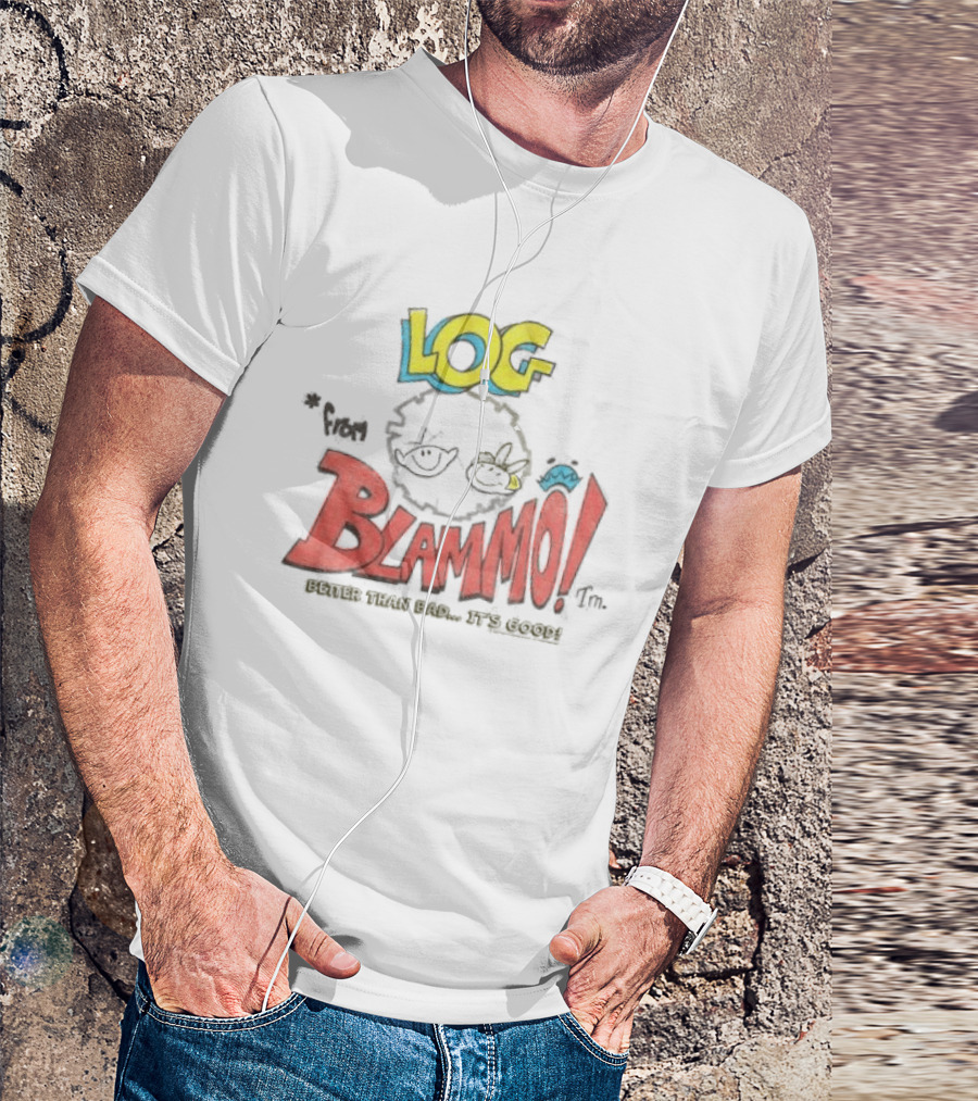 Log Blammo Better Than Bad It's Good Ren & Stimpy T-Shirt