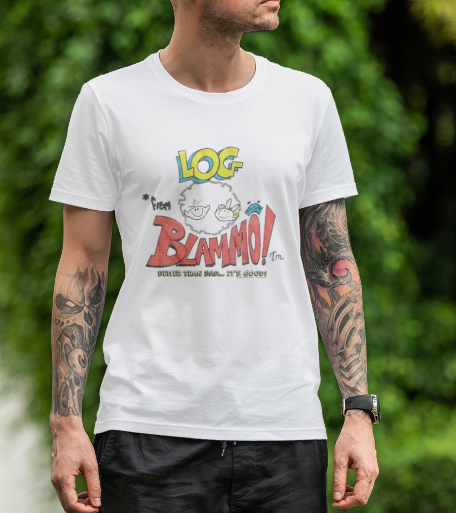 Log Blammo Better Than Bad It's Good Ren & Stimpy T-Shirt