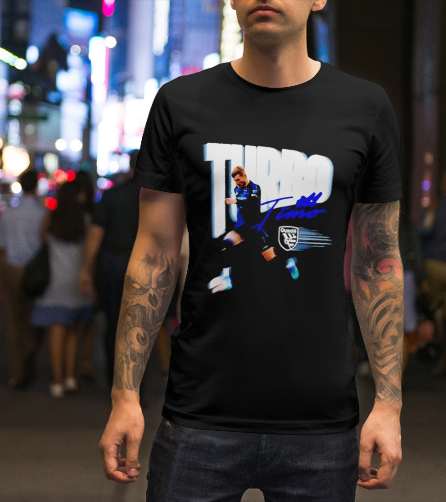 Turbo Timo San Jose Earthquakes Soccer Player Promotion T-Shirt