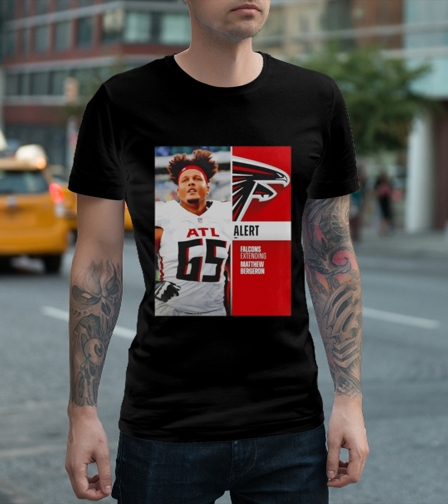 Atlanta Alert Falcons Extending Matthew Bergeron 2026 Season T-Shirt
