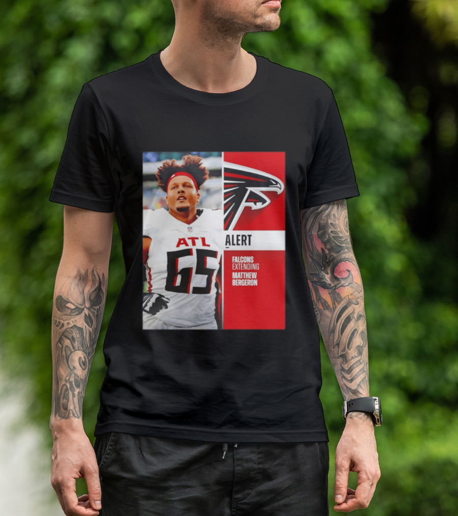 Atlanta Alert Falcons Extending Matthew Bergeron 2026 Season T-Shirt