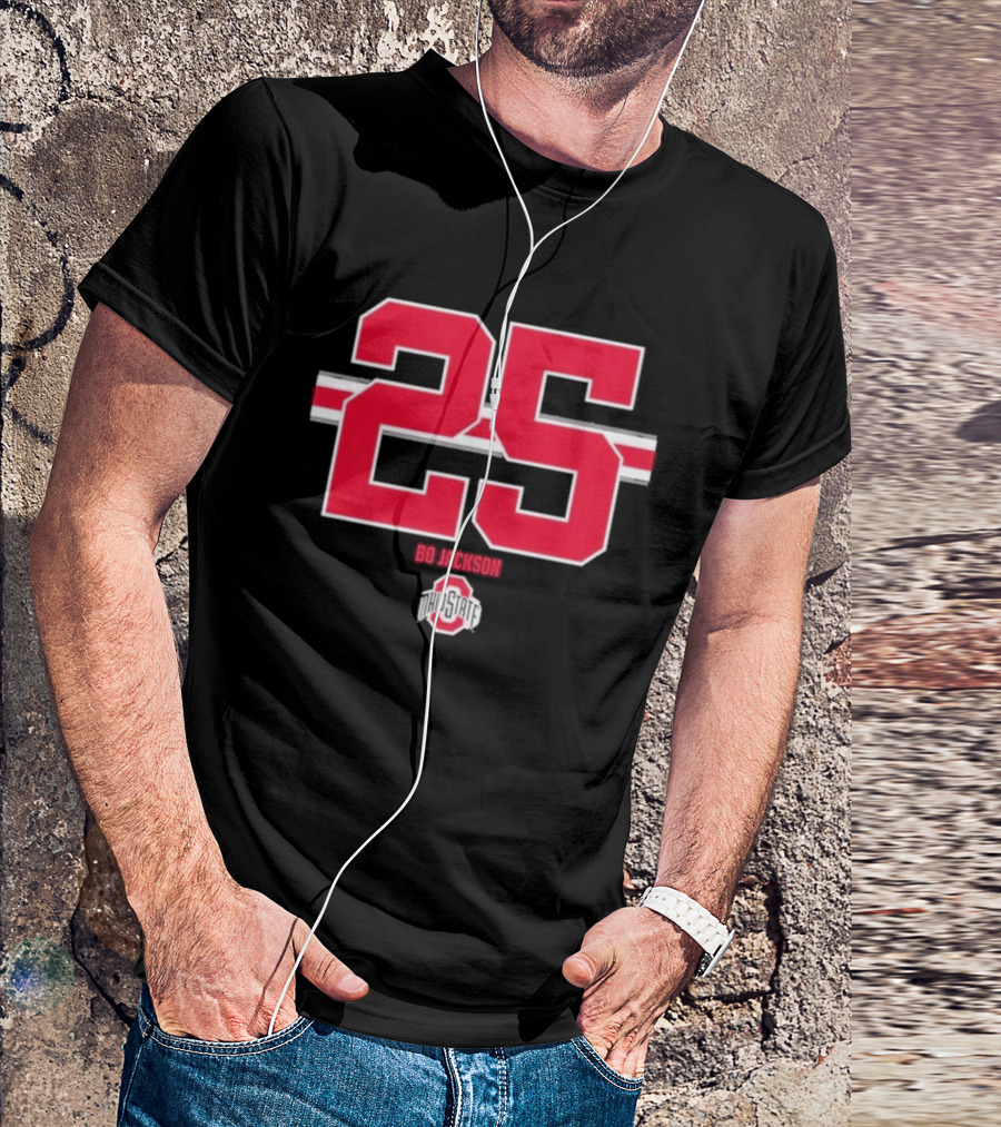 Ohio State Buckeyes Bo Jackson 25 Jersey T-Shirt