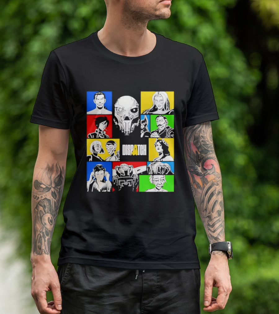 Blizzard Entertainment Over Hero Ensemble Characters T-Shirt