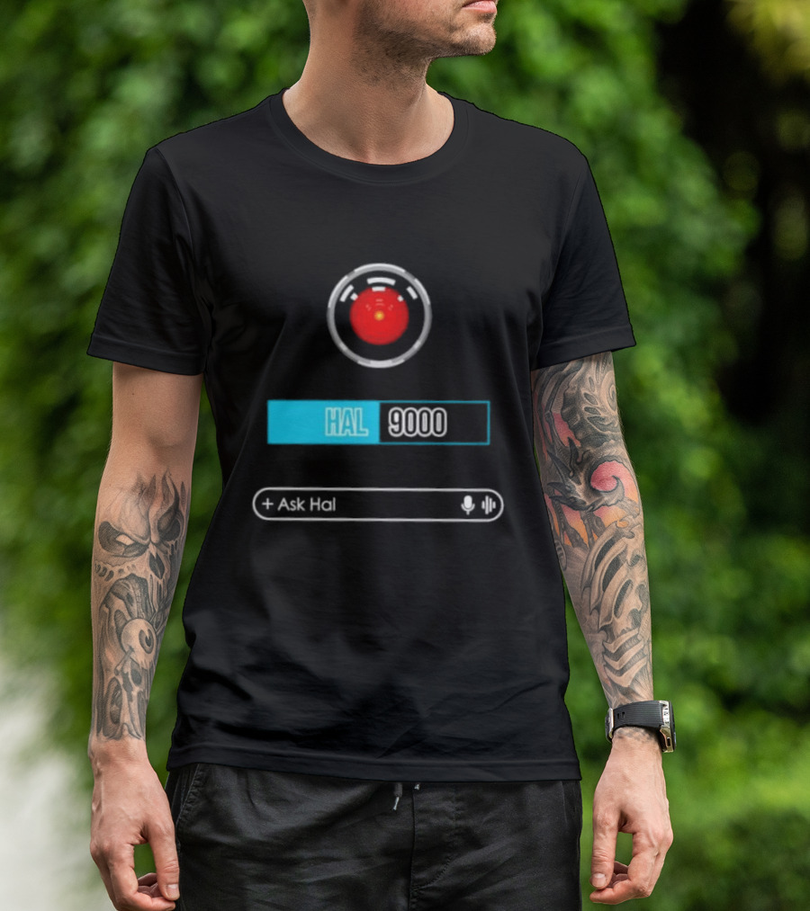 HAL 9000 Interface Ask Hal 2001 A Space Odyssey T-Shirt