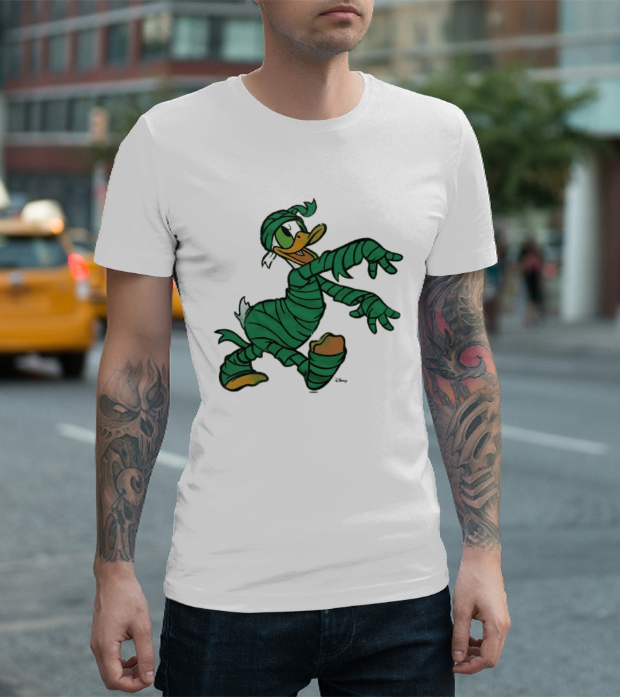 Donald Duck Mummy Costume Halloween Fun T-Shirt