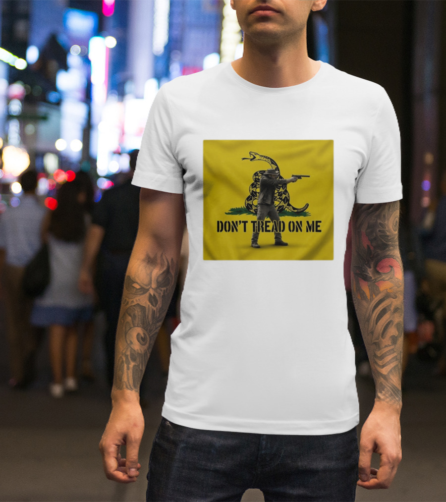 Jordan Salinas Don't Tread On Me Gadsden Flag Cowboy Gun T-Shirt