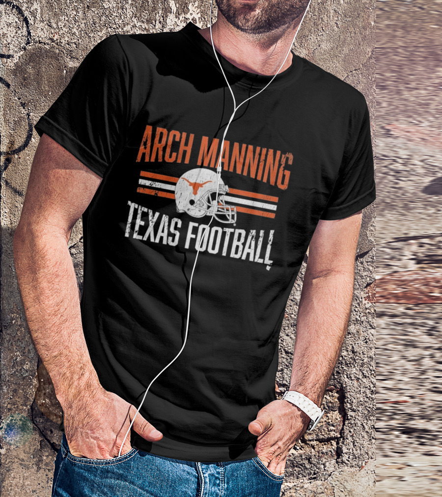 Texas Longhorns Arch Manning Football Helmet Hero T-Shirt