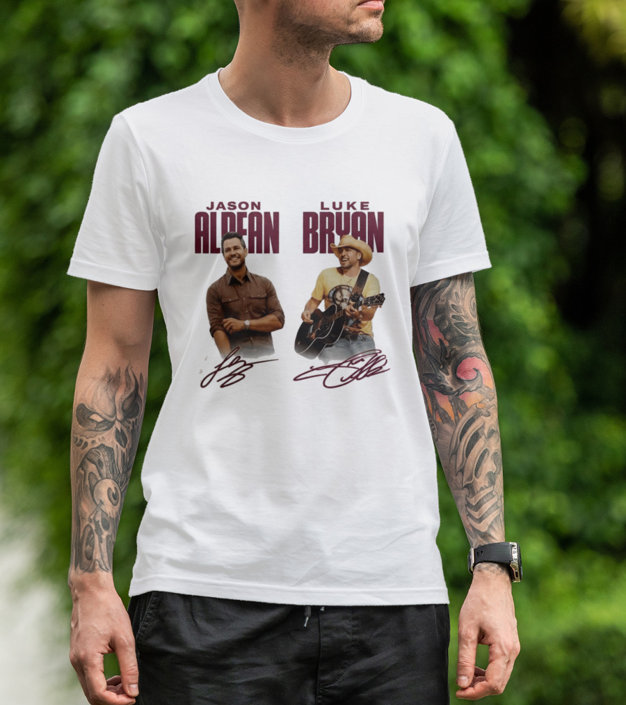 Montana Grizzlies Jason Aldean Luke Bryan Collaboration T-Shirt
