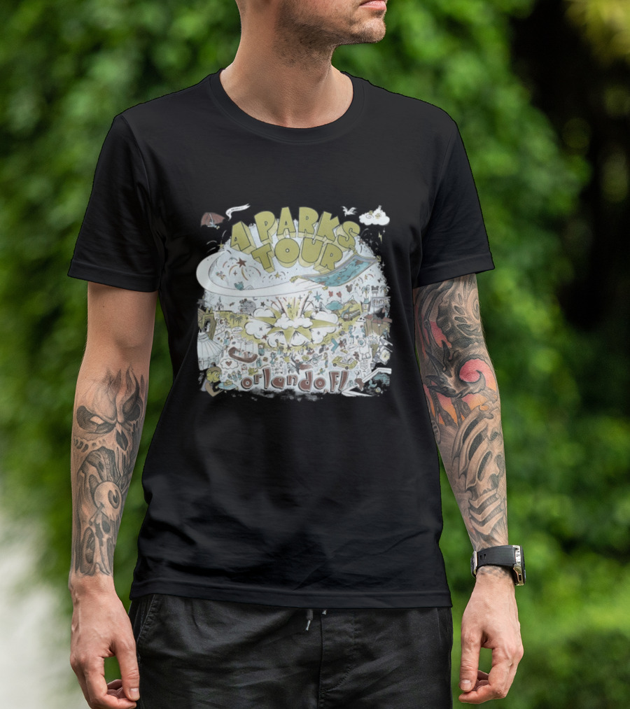 Dookie 4 Parks Tour Orlando FL Colorful Adventure T-Shirt