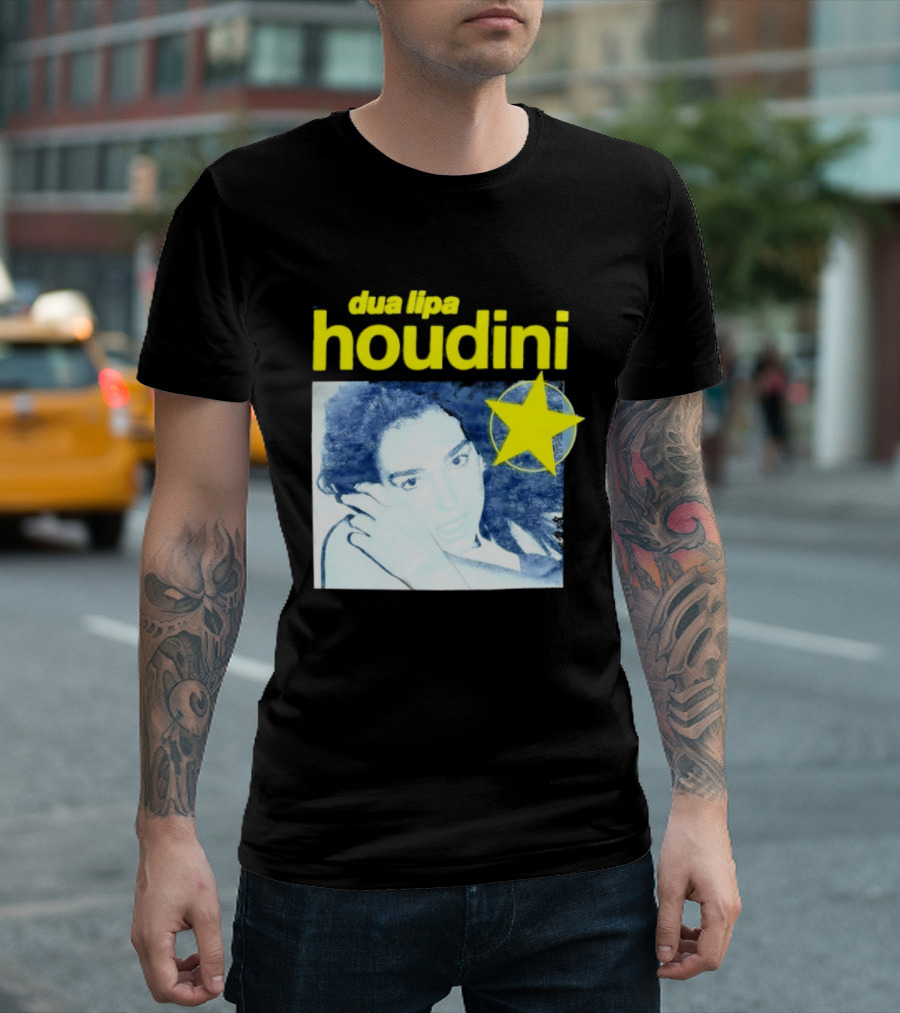 Dua Lipa Houdini Pop Music Radical Optimism Yellow Star T-Shirt