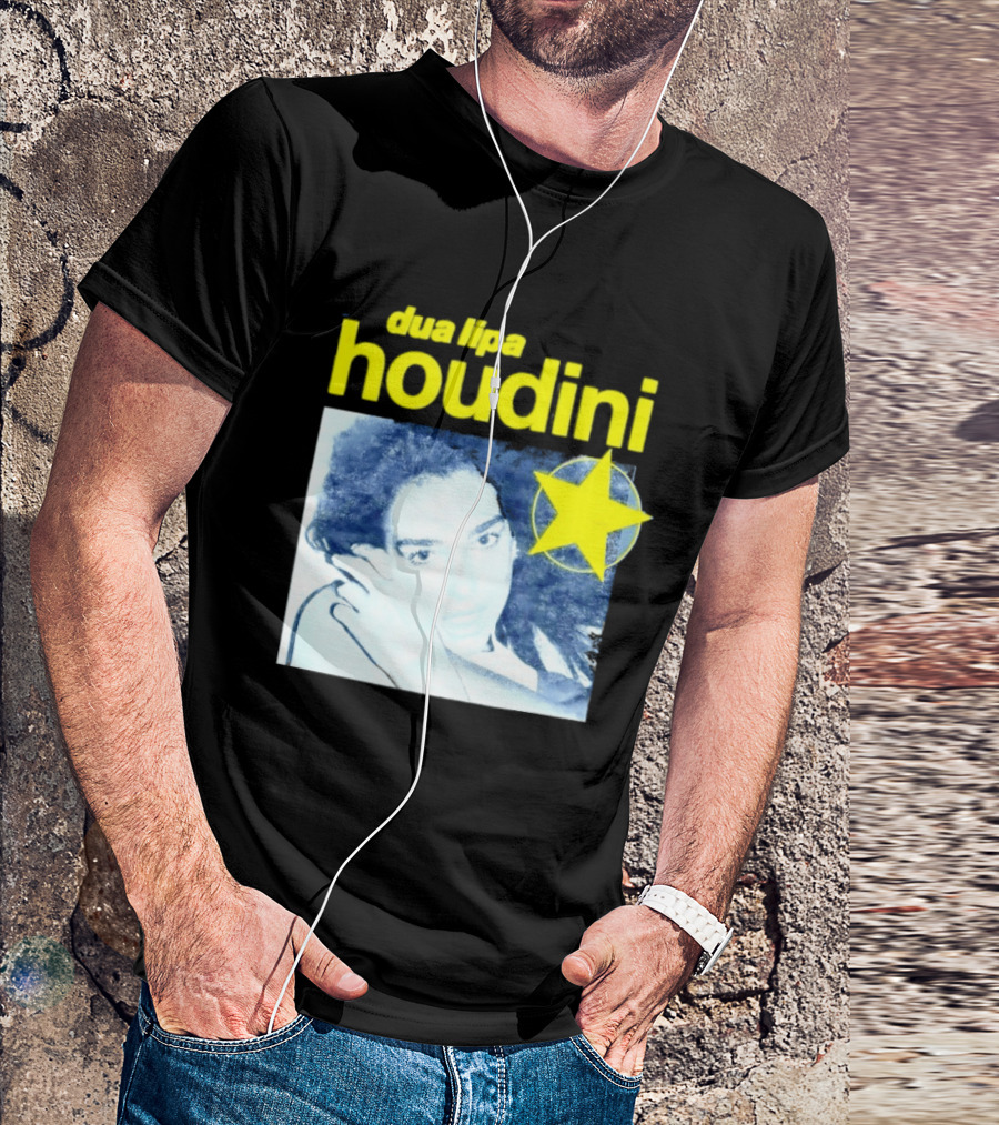 Dua Lipa Houdini Pop Music Radical Optimism Yellow Star T-Shirt