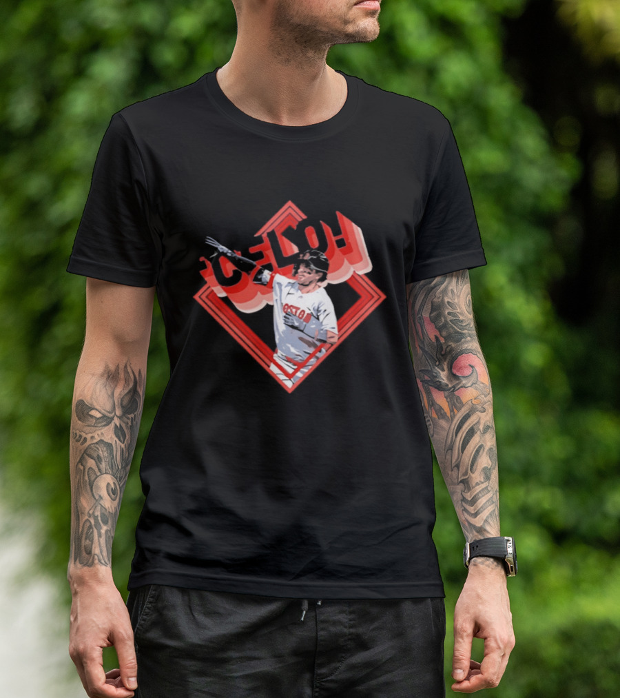 Boston Red Sox Marcelo Mayer Baseball Star Pose T-Shirt