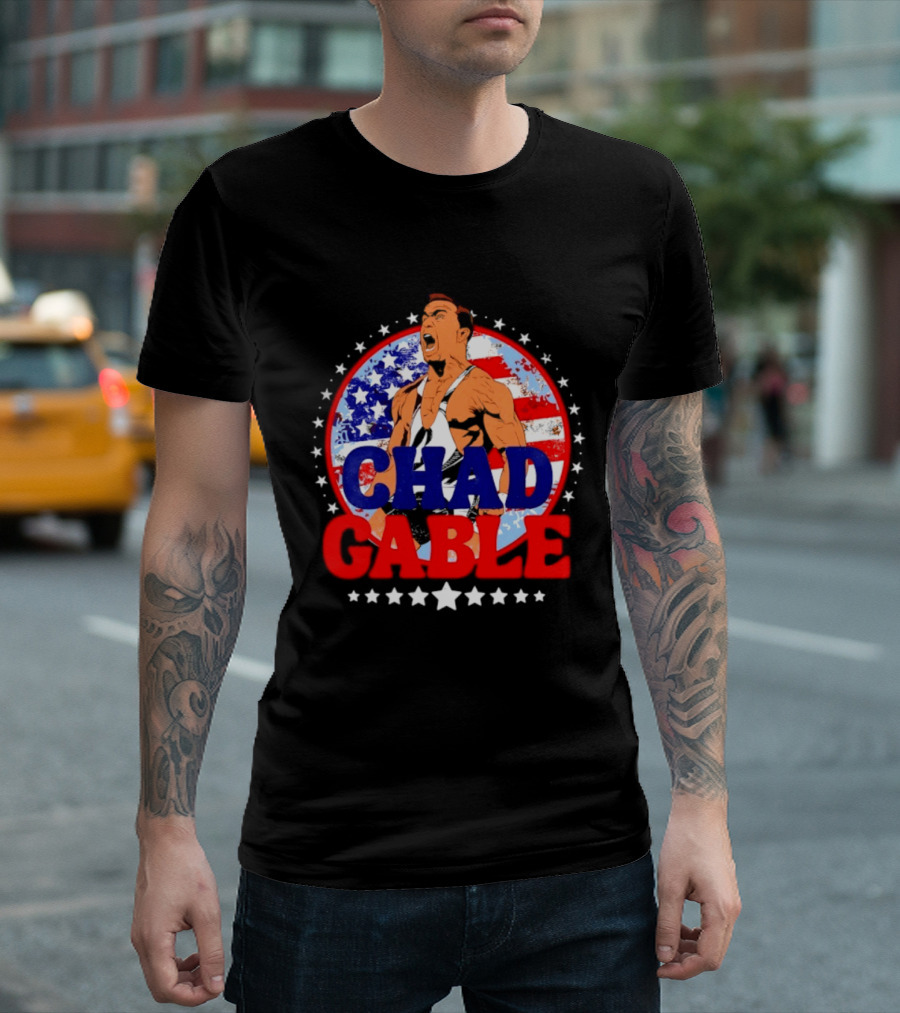 Chad Gable WWE Wrestling American Flag T-Shirt