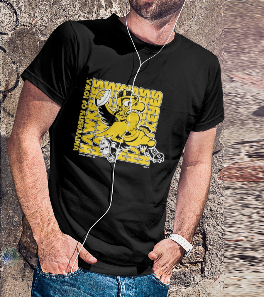 University Of Iowa Hawkeyes Mascot Iowa City Retro 1847 T-Shirt